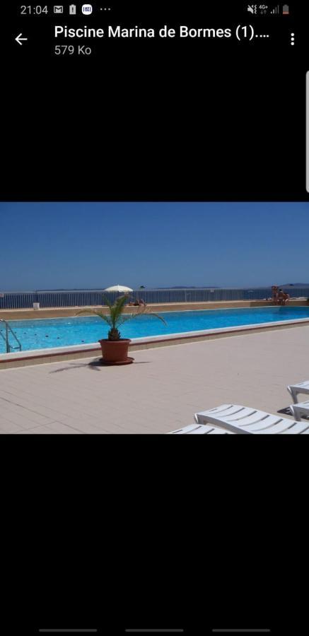 בורם-לה-מימוזה Face Mer Entre Plage Et Marina מראה חיצוני תמונה